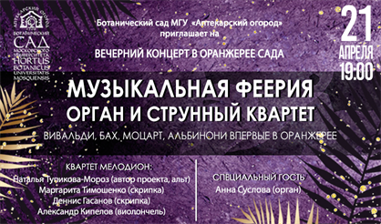 Музыкальная феерия. Орган и струнный квартет