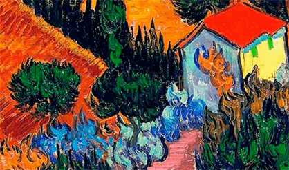 Звучащие полотна. Ван Гог. Два органа, восемь саксофонов и водная анимация эбру