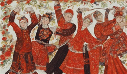 Масленичные гулянья. Русский фолк