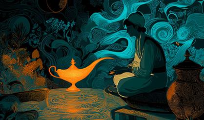 Artfonix. Песочное шоу "Волшебная лампа Аладдина" с живой музыкой и чтецами