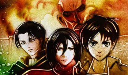 Планета аниме. "Атака титанов" с песочной анимацией. Antonio-Orchestra