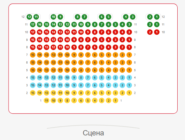 Схема зала ТЦ «Эльград» (г. Электросталь)