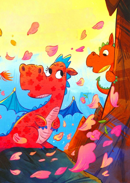 Дракон в цветочек