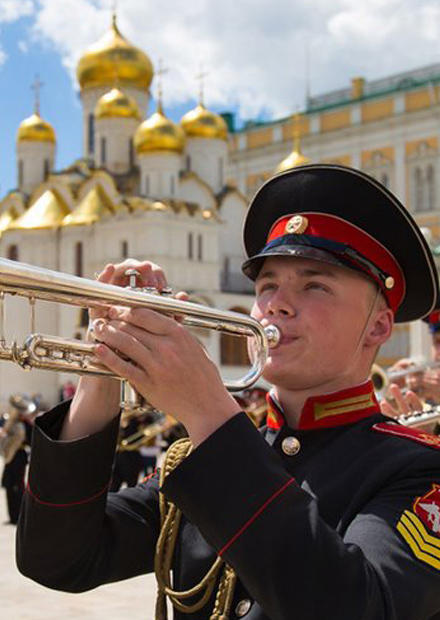 Суворовцы-музыканты. "Россия в сердце моем!"