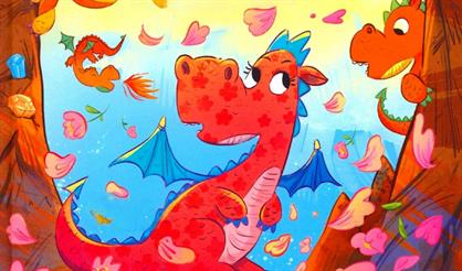 Дракон в цветочек