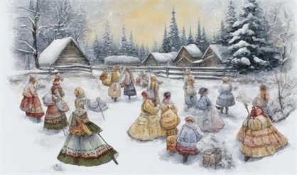 Раз в крещенский вечерок. Русский фолк