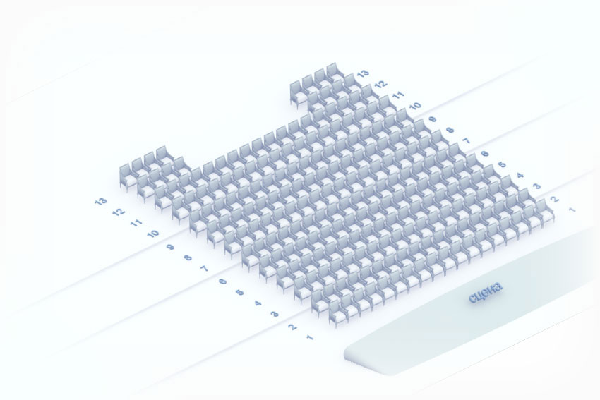Схема зала Московский детский театр марионеток