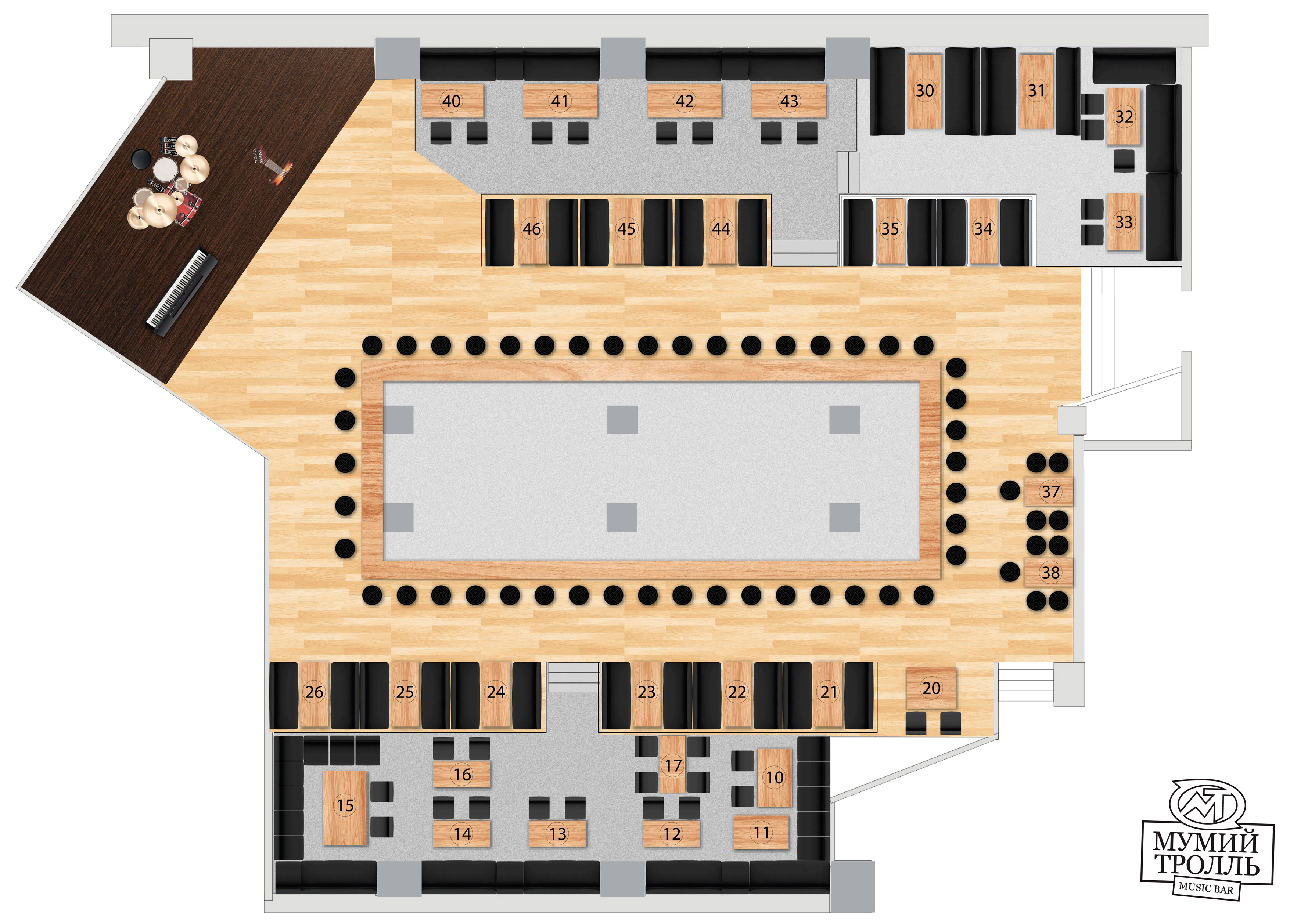 Мумий тролль москва арбат. Мумий Тролль бар схема зала. Мумий Тролль Мьюзик бар схема зала. Мумий Тролль бар схема зала Арбат. Мумий Тролль бар Москва схема зала.