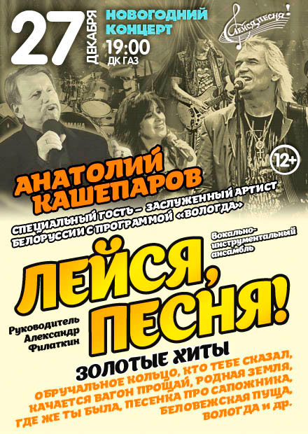 Новогодний концерт ВИА Лейся Песня и Анатолия Кашепарова