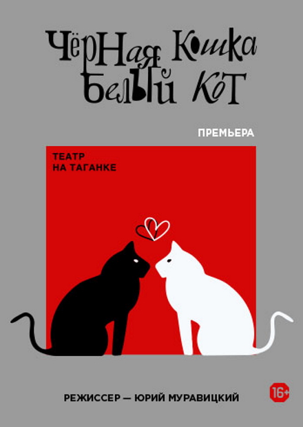 Чёрная кошка, белый кот