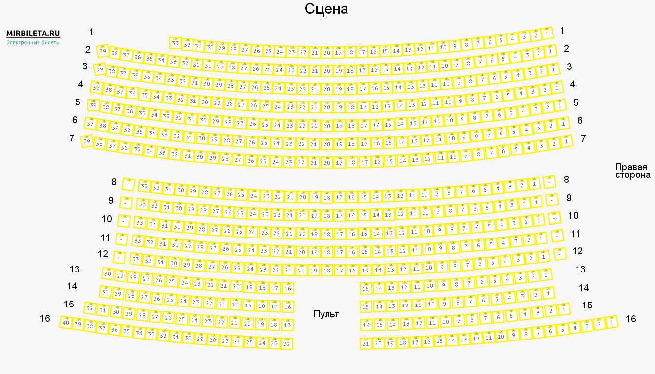 М33 схема зала