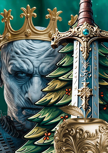 Новогоднее шоу фонтанов "Кощеево царство"