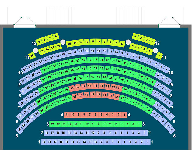Схема мест большого театра