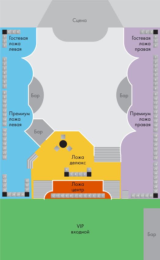 Гигант холл схема зала