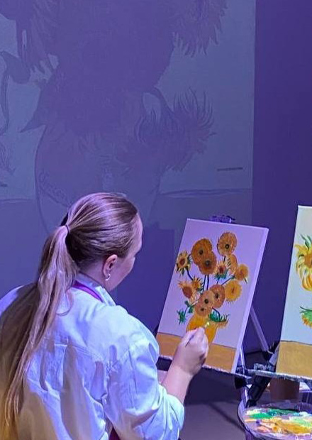 Мастер-класс по живописи «Подсолнухи»