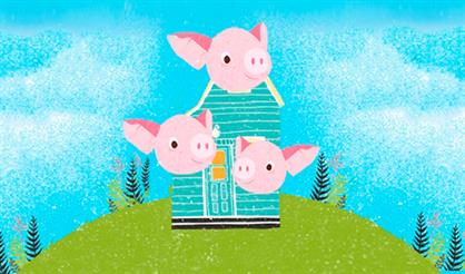 Три поросенка и серый волк