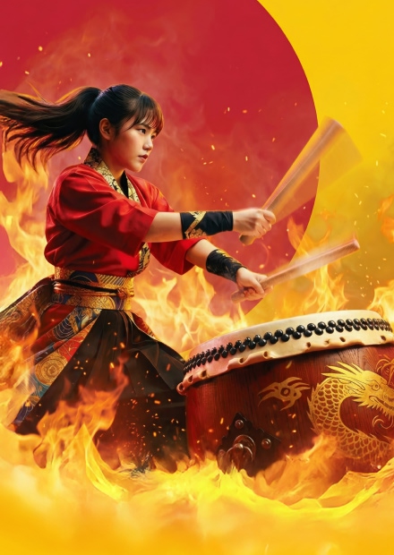 Шоу японских барабанов