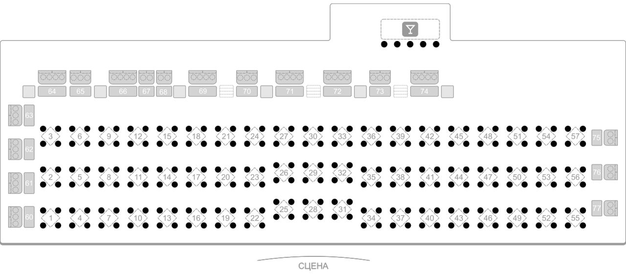 Схема зала Coin Event Hall