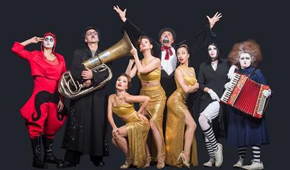 Театр клоунады "Микос" и Backstage Girls Band. "Кабаре-шапито"