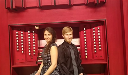 Виртуозный дуэт на большом органе собора