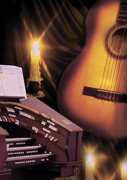 Театральный орган в усадьбе. Романтический вечер при свечах с гитарой и органом