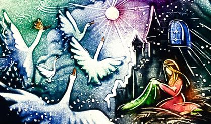 Сказки Андерсена "Дикие лебеди"