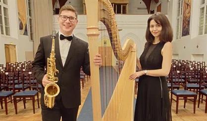 Романтический вечер с арфой и саксофоном при свечах. Классика, танго и джаз