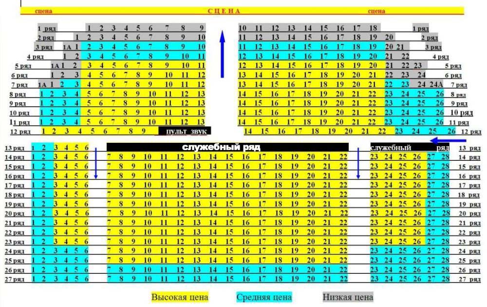 Дк ступино схема зала
