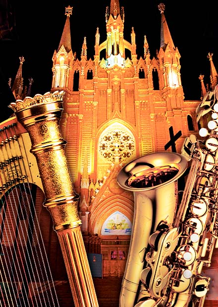 Вечер при свечах. Орган, саксофон, арфа