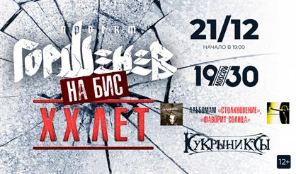 Горшенев. ХХ лет альбомам "Столкновение" и "Фаворит Солнца". На бис!