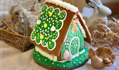 Пасхальный пряничный домик (17 см)