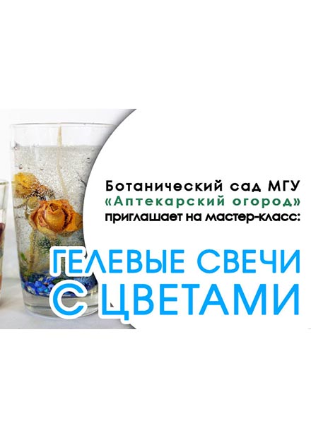 Гелевые свечи с цветами