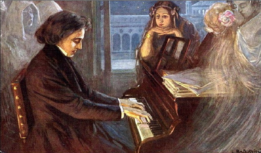 Фредерик Шопен за пианино
