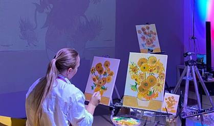 Мастер-класс по живописи «Подсолнухи»