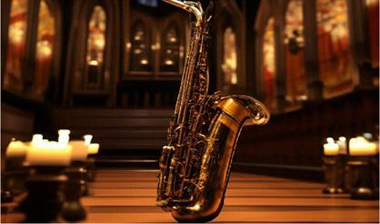 Романтический вечер при свечах с арфой, органом и саксофоном